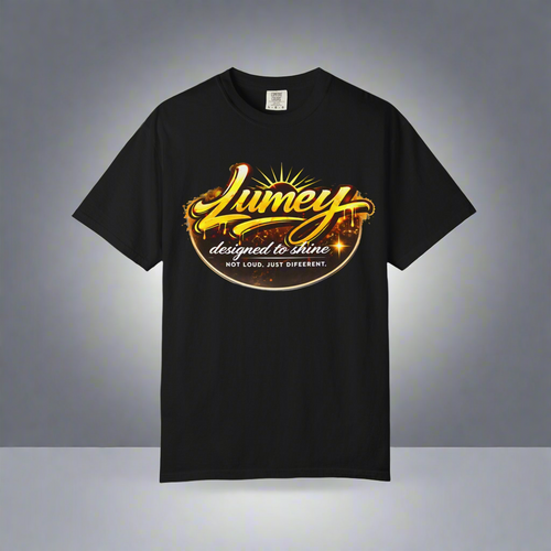 Black Lumey "Designed to Shine" Graphic T-Shirt