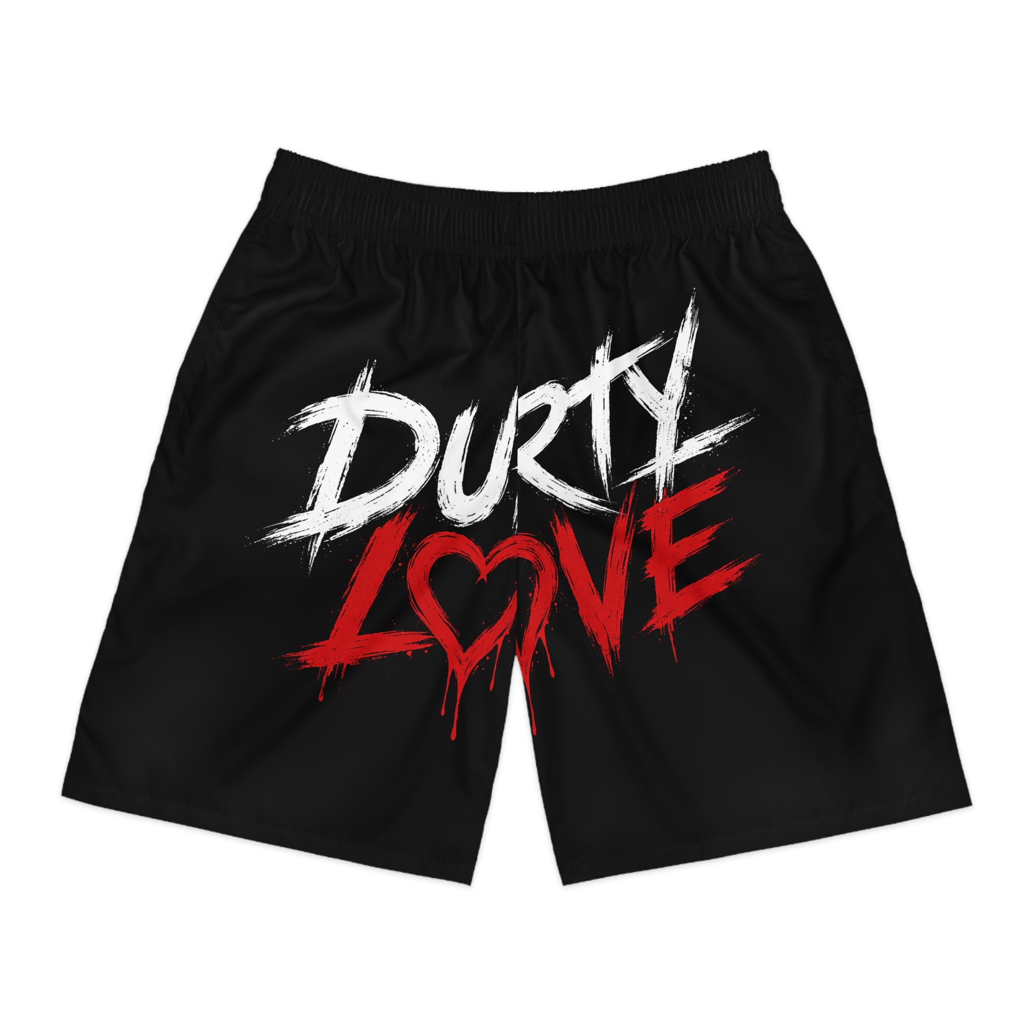 Jogger Shorts — 'Dirty Love' Graphic Streetwear Shorts